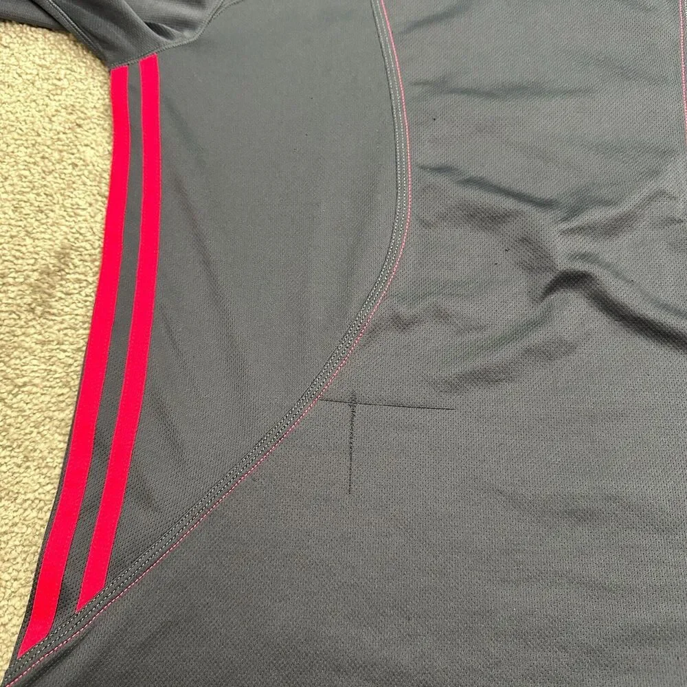 Adidas Climalite Response Active Top Womens Large Blue Round Neck Long Sleeve
